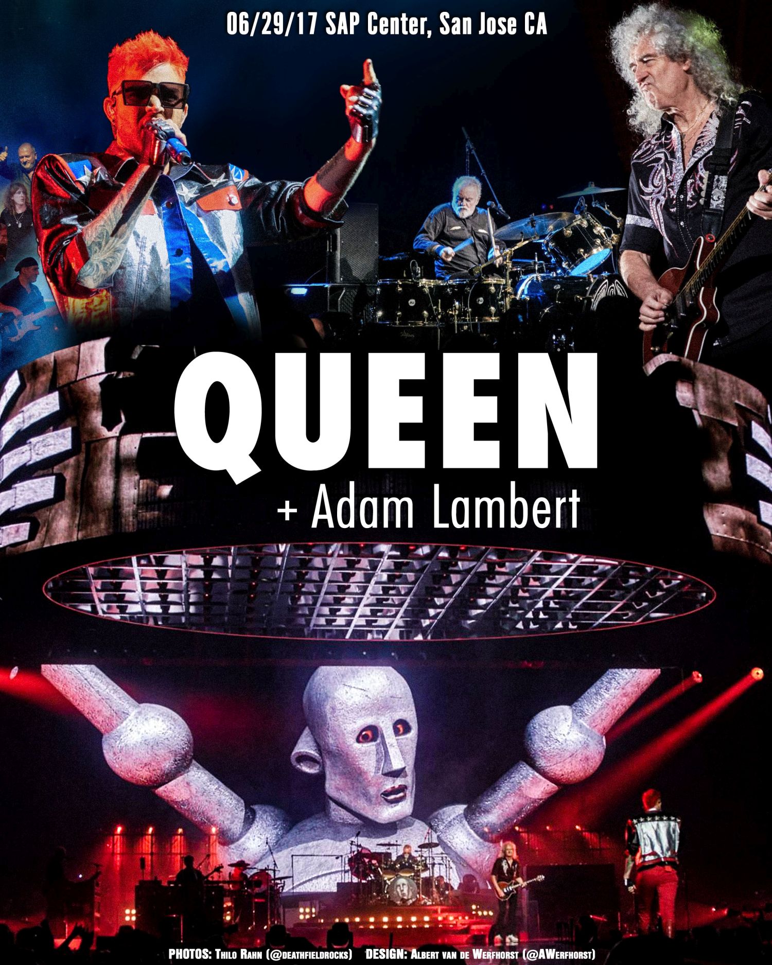 start theme Palace LIVE: Queen + Adam Lambert (San Jose, CA) 6/29/17 | adamlambertlive