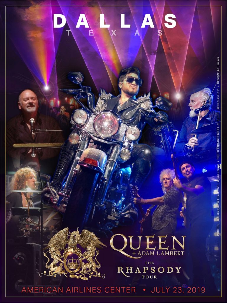 LIVE Queen + Adam Lambert (Dallas, TX) 7/23/19 adamlambertlive